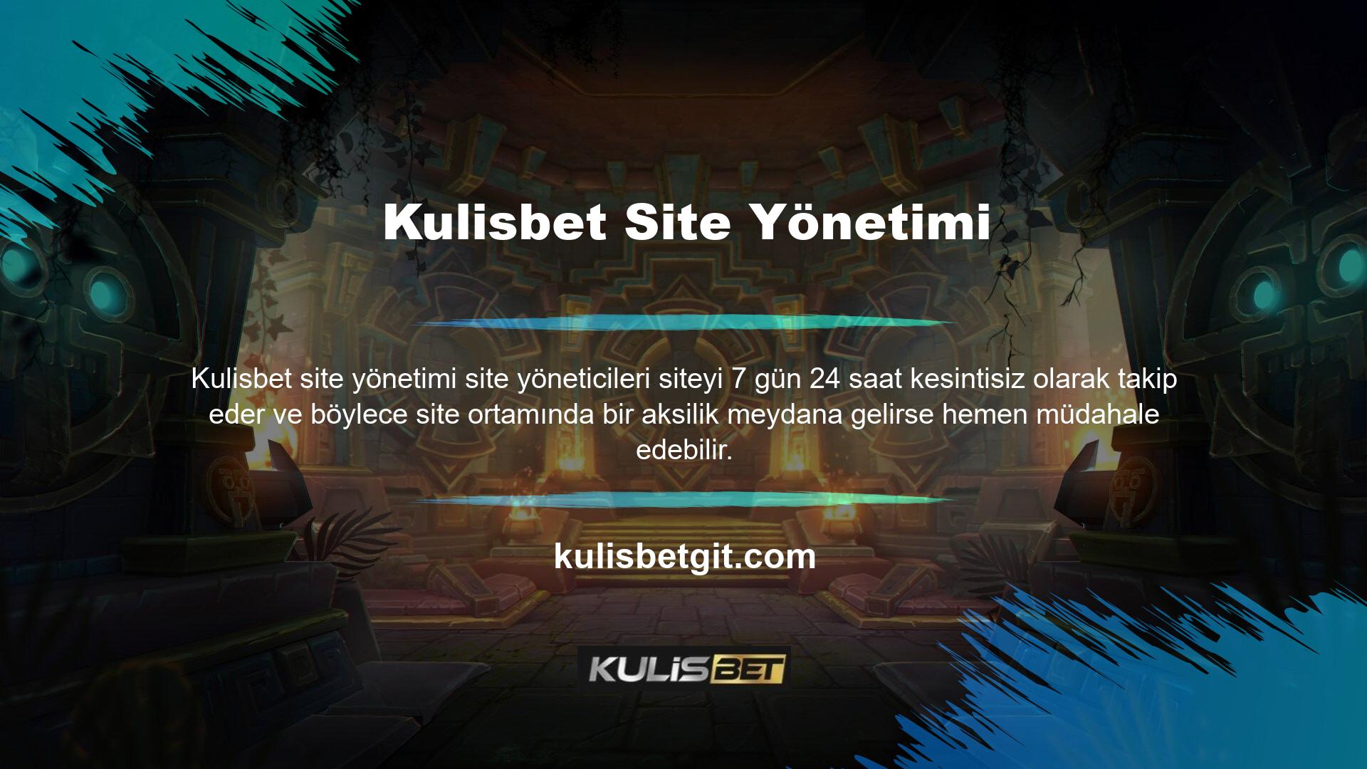 Sitenin kapatılması durumunda, yöneticiler kısa bir zaman ortamında bu aksiliklere müdahale eder ve anların anlarında Kulisbet yeni giriş bağlantısı ile üyelere tekrar hizmet vermeye devam eder